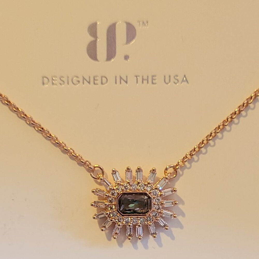 Ring Bomb Party Necklace - RBP6684 - Sunburst of Sparkle